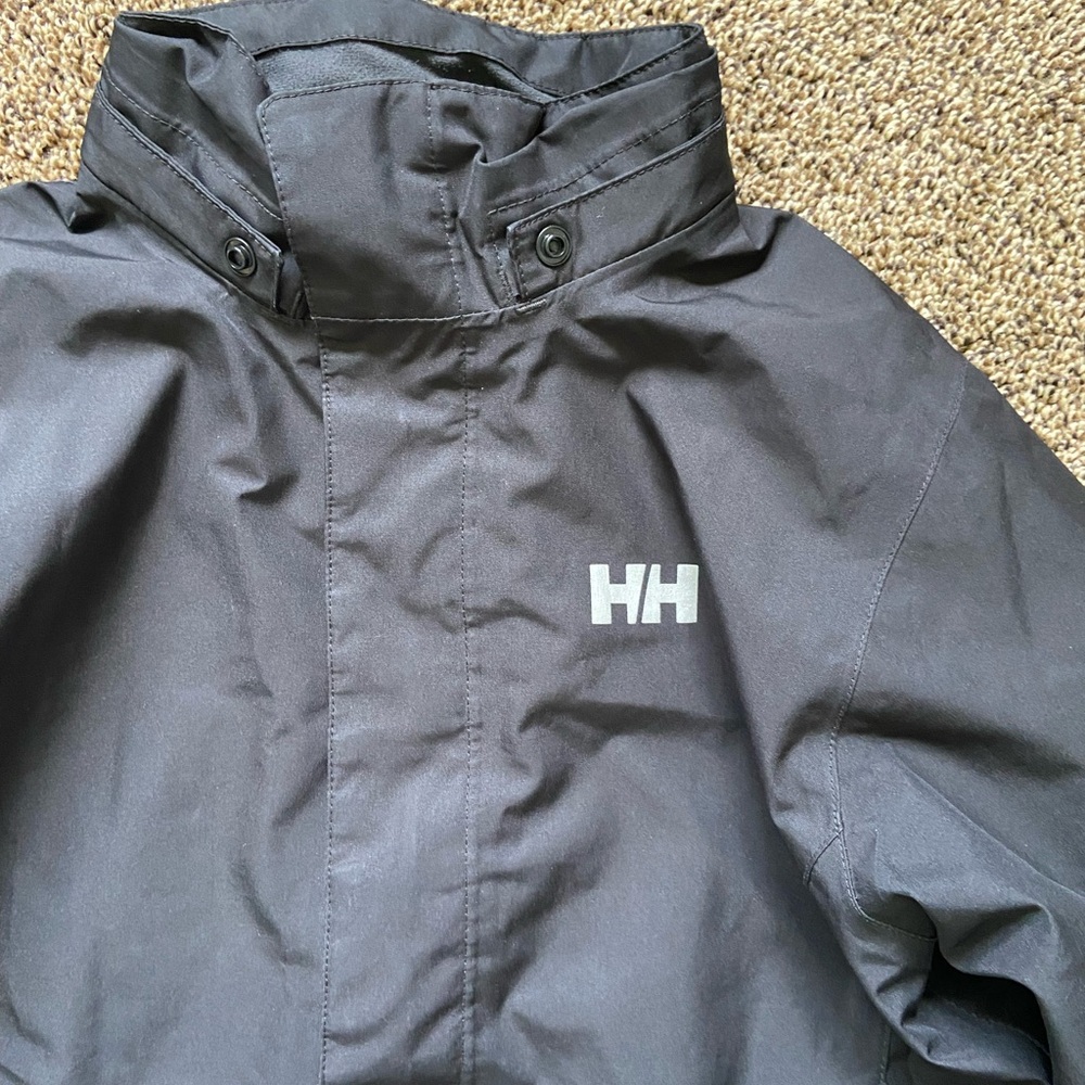 Helly Hansen Juniors Shell Jacket 152/12 Black Full Zip - Picture 2 of 6